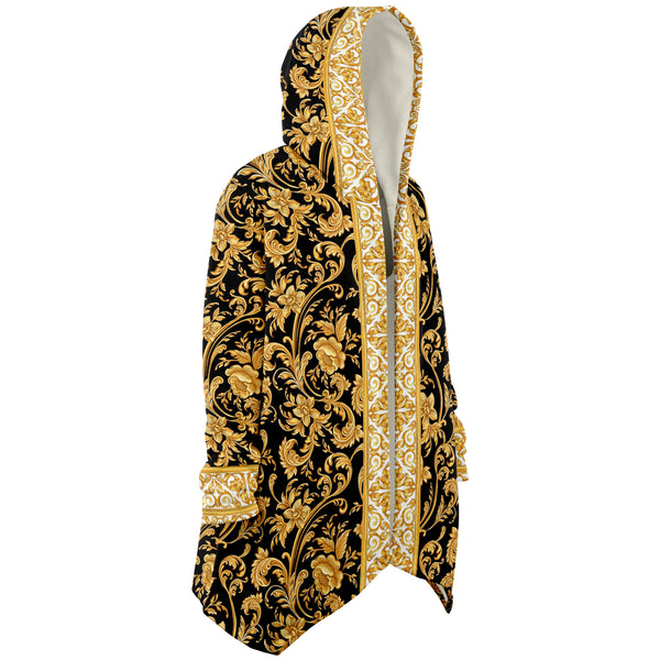 Baroque Skull Microfleece Cloak AOP - Christmas Gift for Men and Women