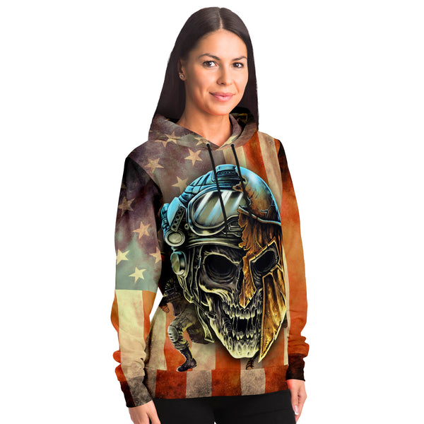 Spartan Warrior Soldier Funny Athletic Hoodie 3D AOP - Christmas Gift for Men and Women