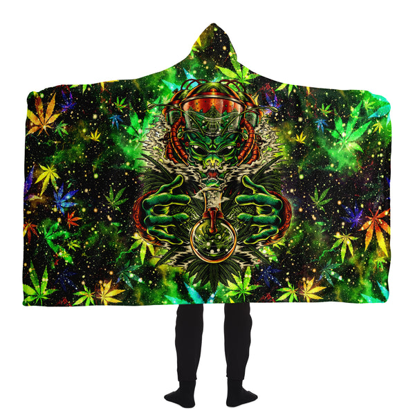 Cannabeast Hooded Blanket AOP - Christmas Gift for Men and Women