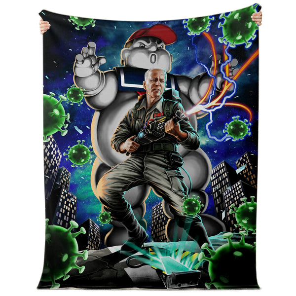 Bidenbuster Funny Premium Microfleece Blanket AOP - Christmas Gift