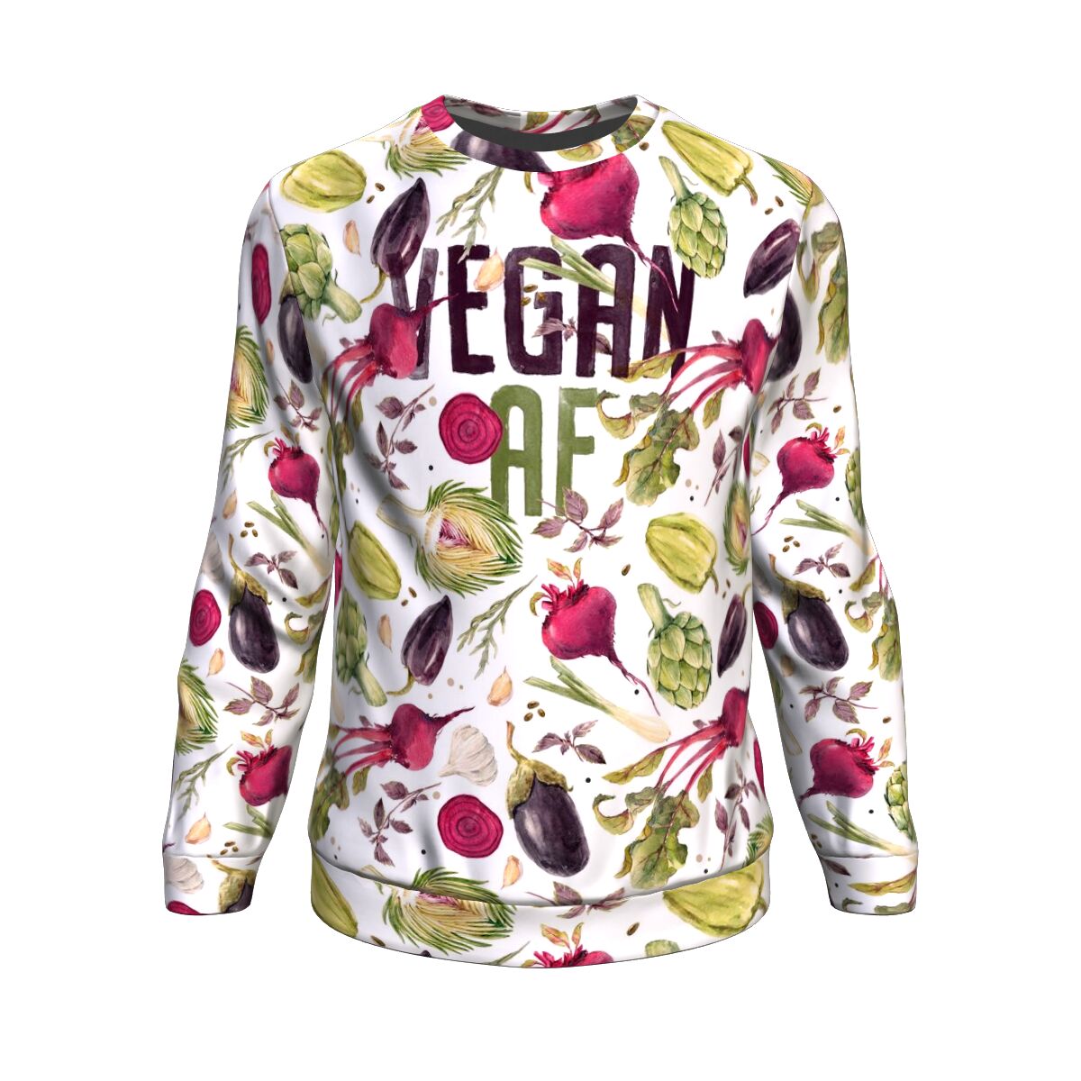 Vegan AF Sweatshirt - Christmas/Halloween Gift for Vegan Life Lovers