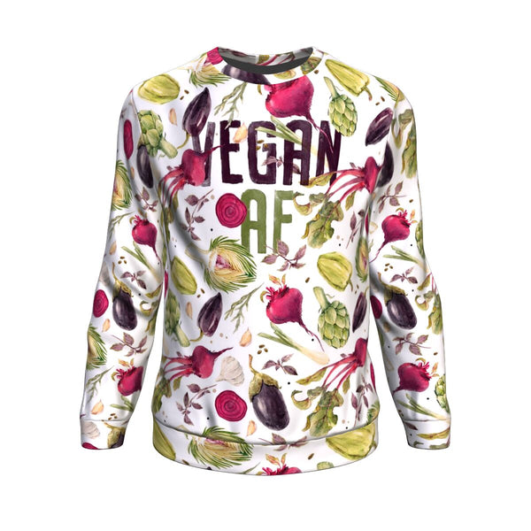 Vegan AF Sweatshirt - Christmas/Halloween Gift for Vegan Life Lovers