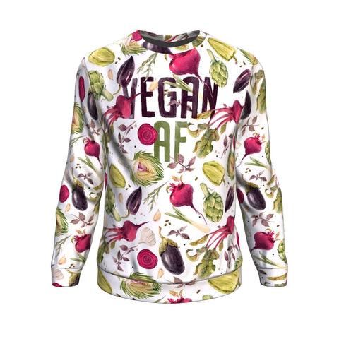 Vegan AF Sweatshirt - Christmas/Halloween Gift for Vegan Life Lovers