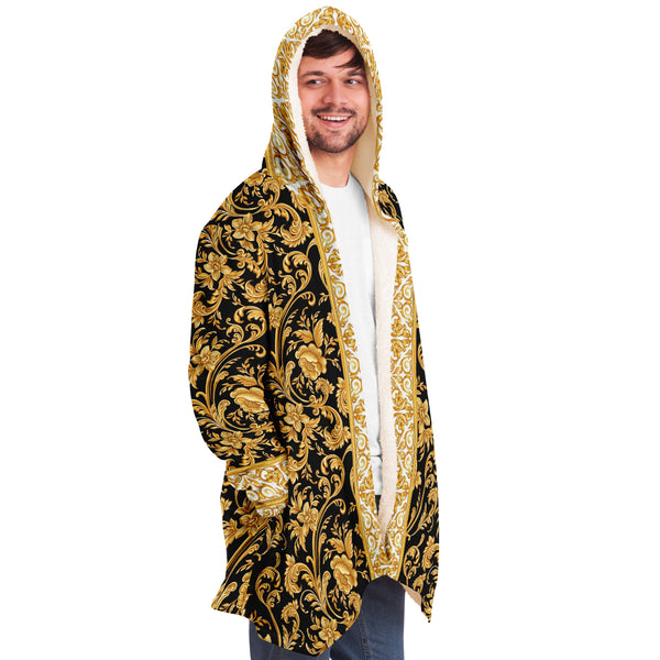 Baroque Skull Microfleece Cloak AOP - Christmas Gift for Men and Women