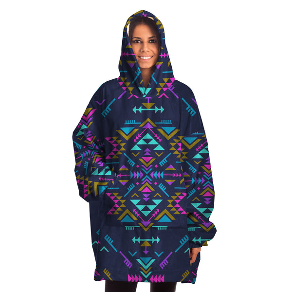 Native American Colors Snug Hoodie AOP - Christmas/Halloween Gift