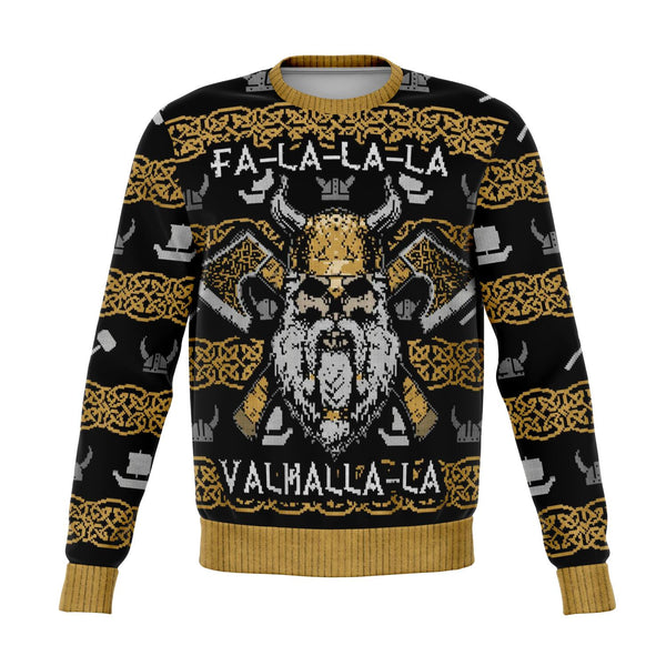 Valhalla-La Vikings Ugly Xmas Designs-Fashion Sweatshirt
