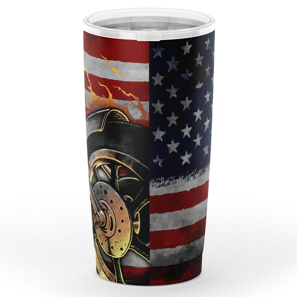 Merica Skull Biker - Special 4th of July 20oz Tumbler AOP