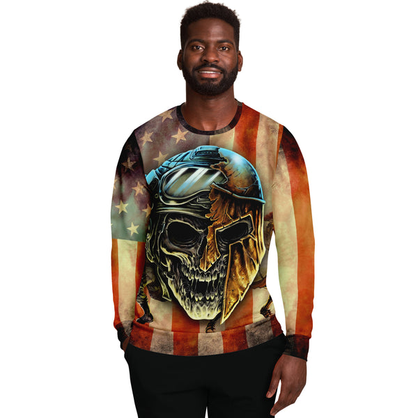 Spartan Warrior Soldier Funny Athletic Sweatshirt 3D AOP - Christmas Gift for Men and Women