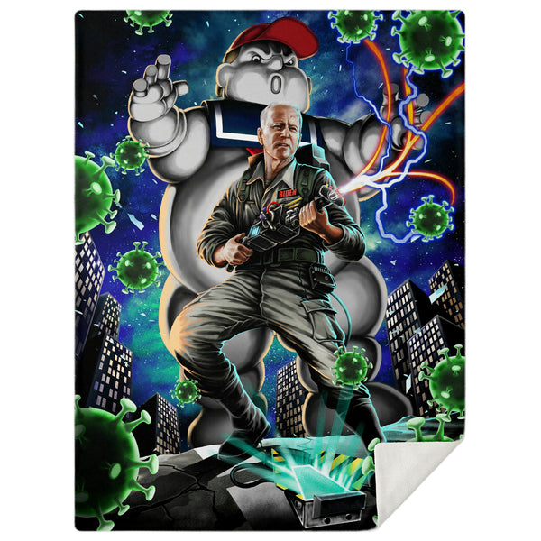 Bidenbuster Funny Premium Microfleece Blanket AOP - Christmas Gift