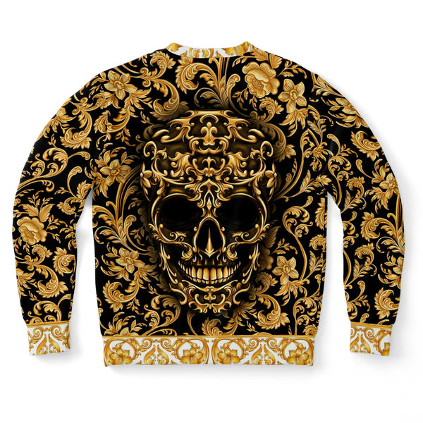 Baroque Skull Athletic Sweatshirt AOP - Christmas Gift for Men and Women