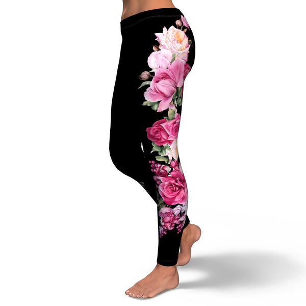 Floral Bouquet AOP Leggings Flowers Floral Design - Christmas/Halloween Gift