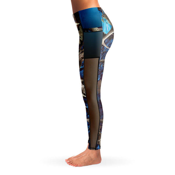Turquoise Hunting Camouflage - Mesh Pocket Legging