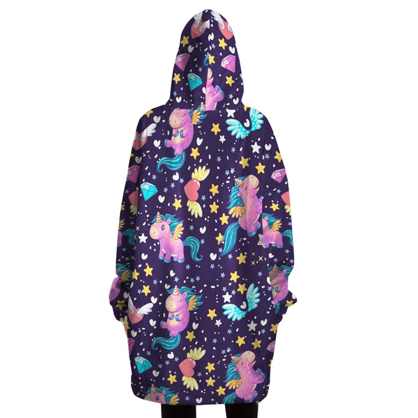 Space Unicorn Snug Hoodie AOP - Christmas/Halloween Snug Hoodie Men & Women Gift