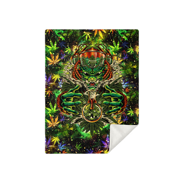 Cannabeast Premium Microfleece Blanket AOP - Christmas Gift for Men and Women