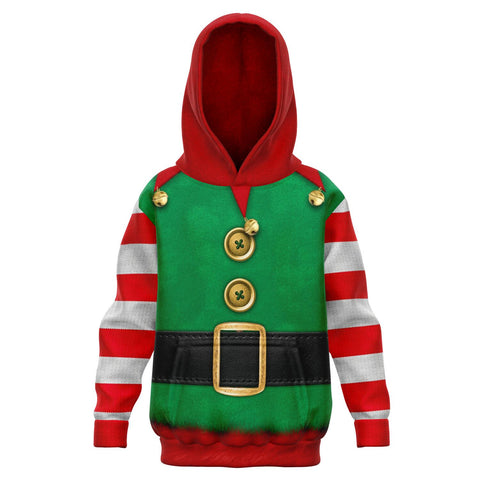Elf Ugly Xmas Design - Fashion Kids Hoodie
