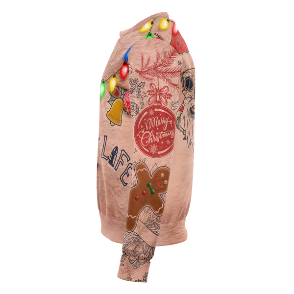 Funny Topless Fashion Ugly Sweatshirt AOP - Xmas Gift