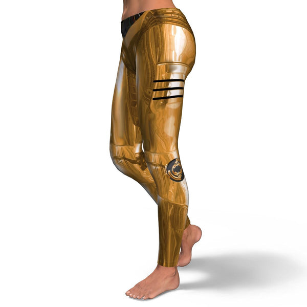 Android AOP Leggings Android Robot Sci-Fi Design - Christmas/Halloween Gift