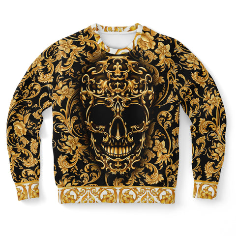 Baroque Skull Fashion Sweatshirt AOP - Christmas Gift for Men and Women