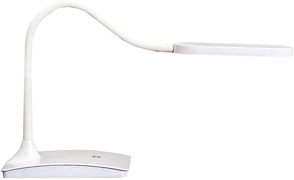 TW Lighting IVY-40WT IVY LED Desk Lamp with USB Port, 3-Way Touch Switch, White