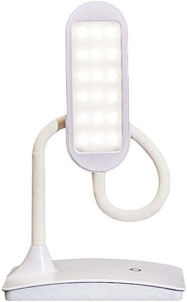TW Lighting IVY-40WT IVY LED Desk Lamp with USB Port, 3-Way Touch Switch, White