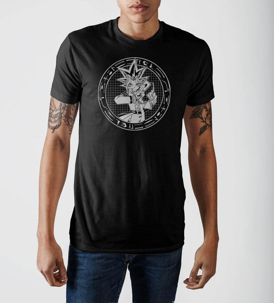 Yu-Gi-Oh! Black and White Splattered T-Shirt