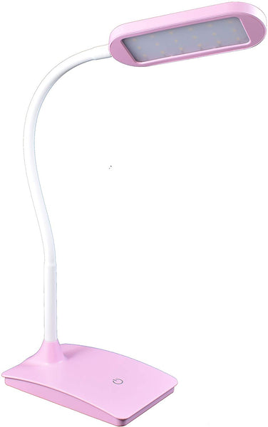 TW Lighting IVY-40WT IVY LED Desk Lamp with USB Port, 3-Way Touch Switch, White