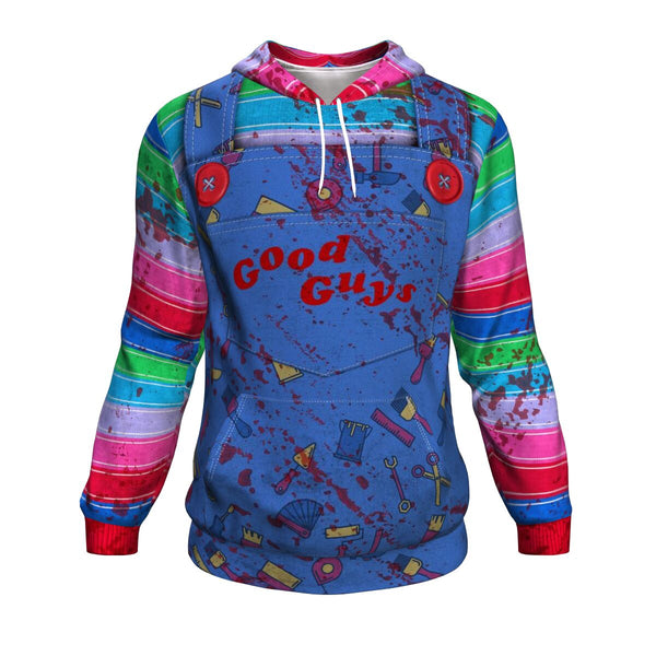 Chucky Halloween Inspired Hoodie AOP Horror Fancy Dress Costume Sweet Dreams Nightmare