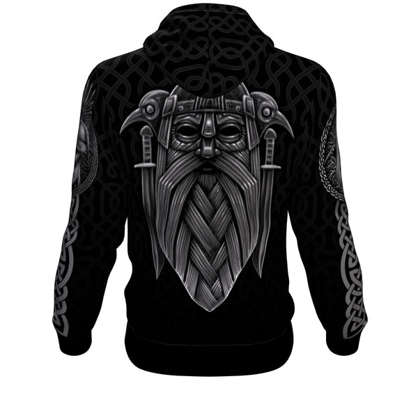 Vikings Odin AOP Hoodie High Quality - Christmas/Halloween Gift
