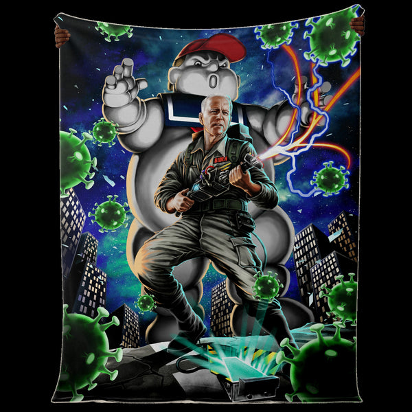 Bidenbuster Funny Premium Microfleece Blanket AOP - Christmas Gift