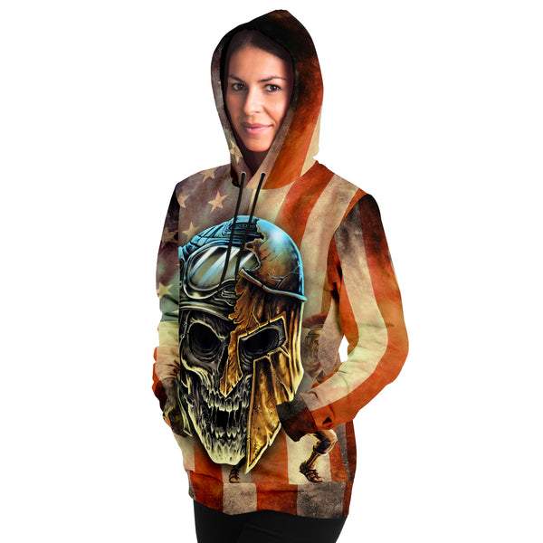 Spartan Warrior Soldier Funny Athletic Hoodie 3D AOP - Christmas Gift for Men and Women