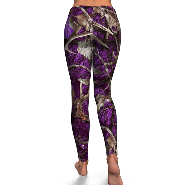 Purple Hunting Leggings AOP - Christmas/Halloween Gift for Hunting Lovers