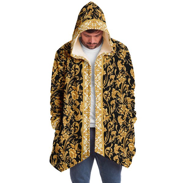 Baroque Skull Microfleece Cloak AOP - Christmas Gift for Men and Women
