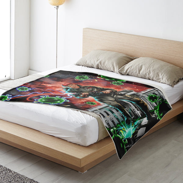 Trumpbuster Funny Premium Microfleece Blanket AOP - Christmas Gift