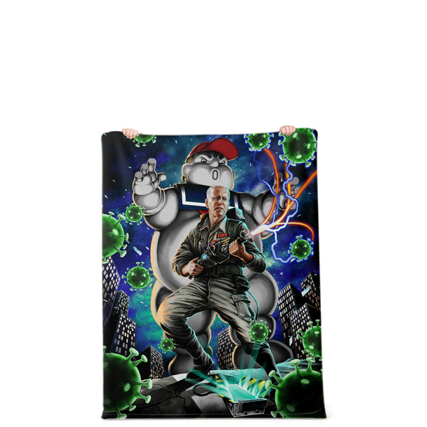 Bidenbuster Funny Premium Microfleece Blanket AOP - Christmas Gift