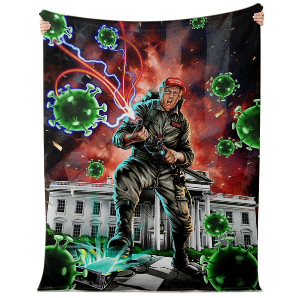 Trumpbuster Funny Premium Microfleece Blanket AOP - Christmas Gift