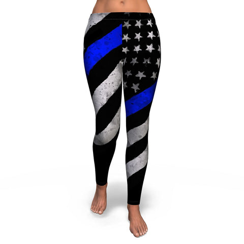 Blue Line USA Warrior Leggings AOP - Christmas/Halloween Gift