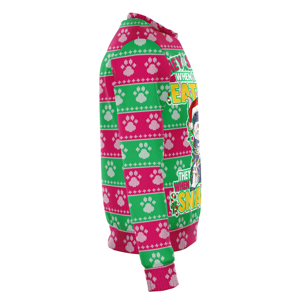 Schnauzer Dogs They Know When You Have Snacks Ugly Xmas Sweatshirt AOP -Christmas/Halloween Gift