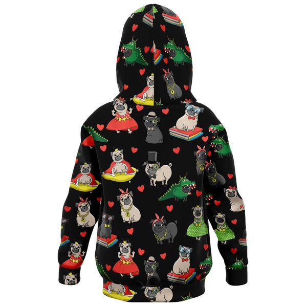 Pugs Xmas Design - Fashion Kids Hoodie