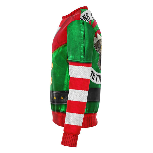 Elf Sons of Santa Motorcycle Ugly Xmas Fashion Sweatshirt AOP - Christmas/Halloween Gift