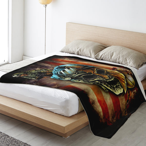 Spartan Warrior Soldier Premium Microfleece Blanket 3D AOP - Christmas Gift for Men and Women