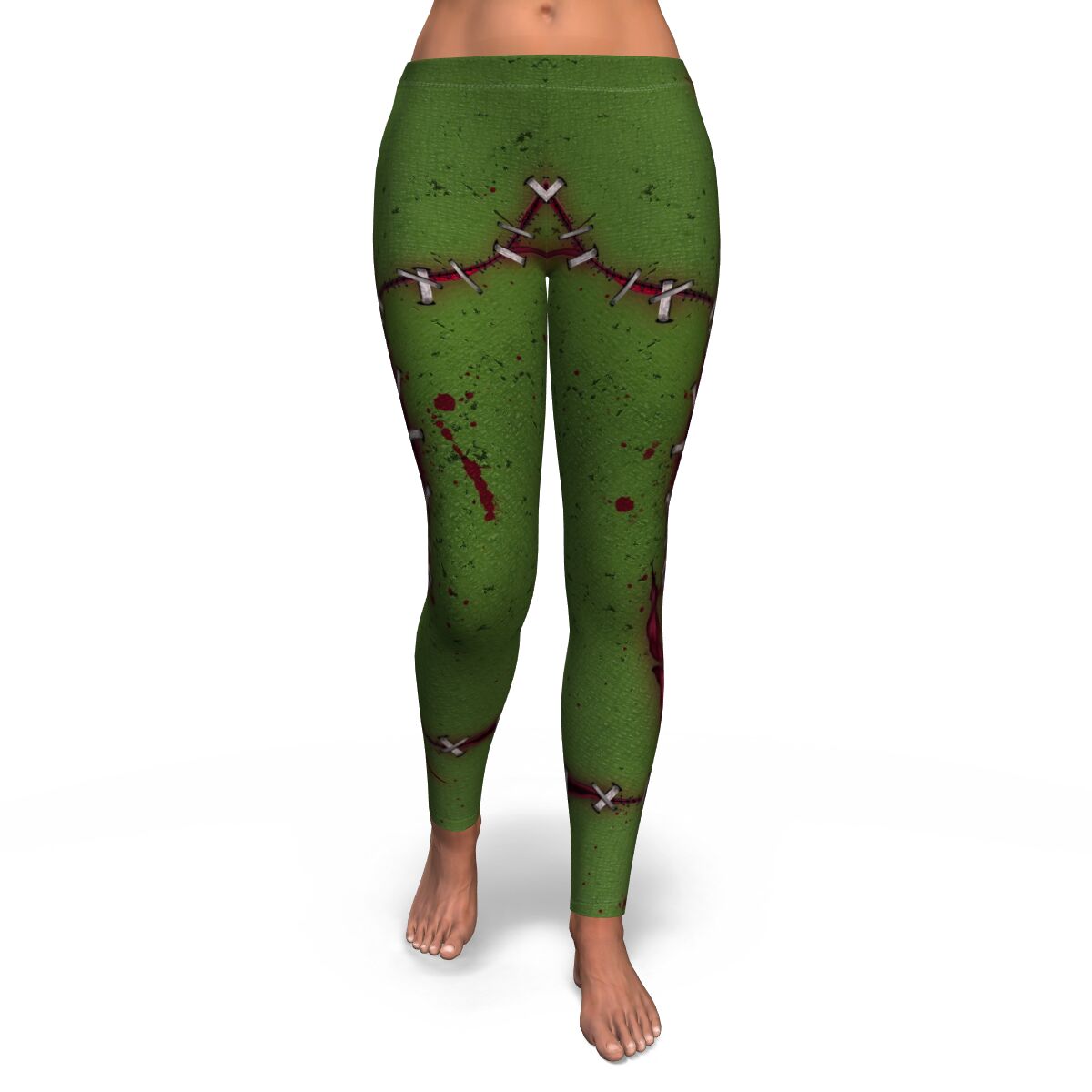 Frankenstein Halloween Inspired Leggings Horror Fancy Yoga Pants Sweet Dreams Nightmare