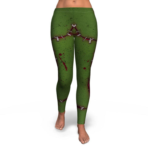 Frankenstein Halloween Inspired Leggings Horror Fancy Yoga Pants Sweet Dreams Nightmare