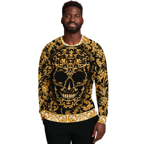 Baroque Skull Fashion Sweatshirt AOP - Christmas Gift for Men and Women