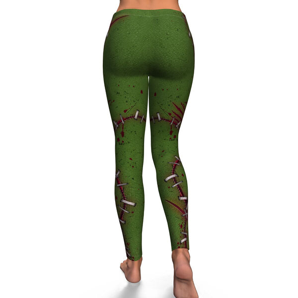 Frankenstein Halloween Inspired Leggings Horror Fancy Yoga Pants Sweet Dreams Nightmare
