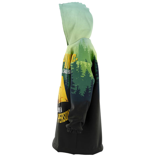 Live Like a Homeless Person Camping Homeless Man - Snug Hoodie AOP