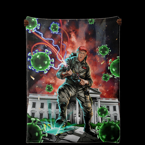 Trumpbuster Funny Premium Microfleece Blanket AOP - Christmas Gift