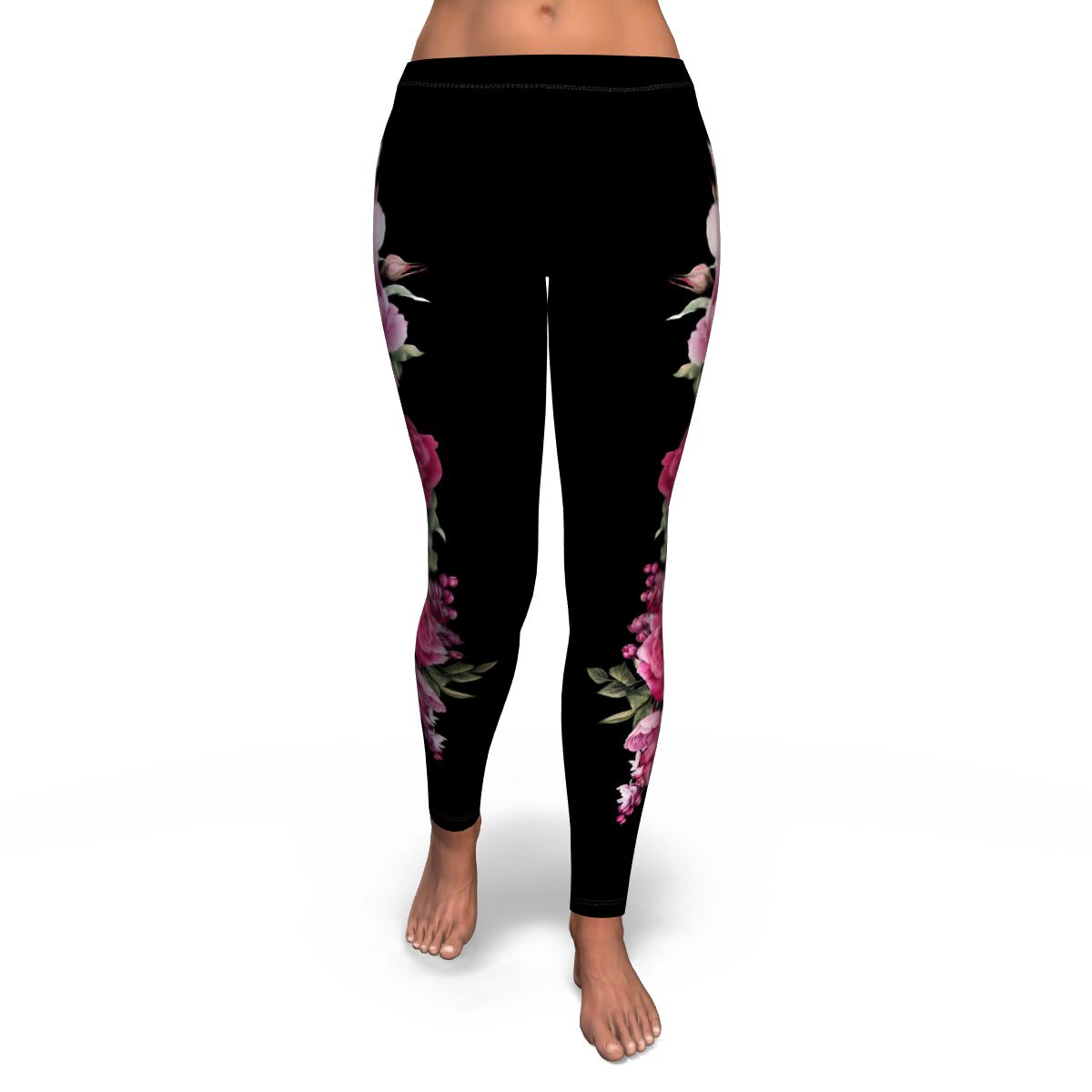 Floral Bouquet AOP Leggings Flowers Floral Design - Christmas/Halloween Gift
