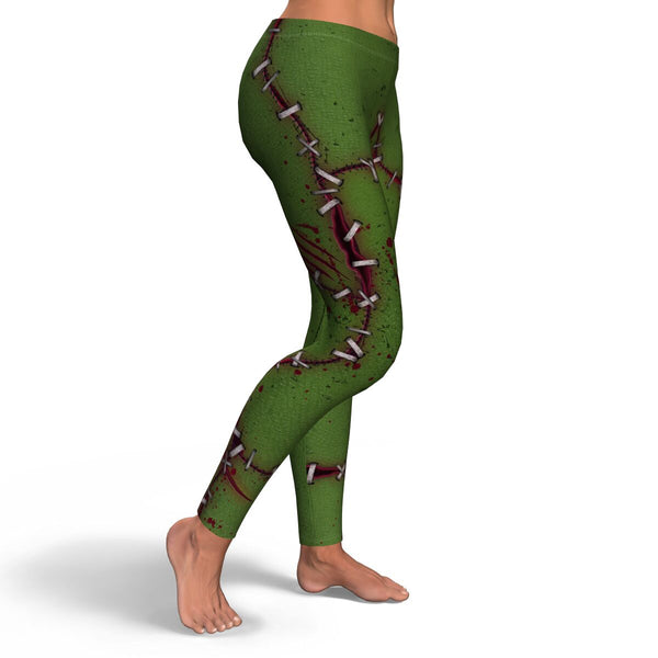 Frankenstein Halloween Inspired Leggings Horror Fancy Yoga Pants Sweet Dreams Nightmare