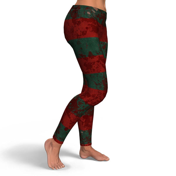 Freddy Halloween Inspired Leggings Horror Fancy Yoga Pants Sweet Dreams Nightmare