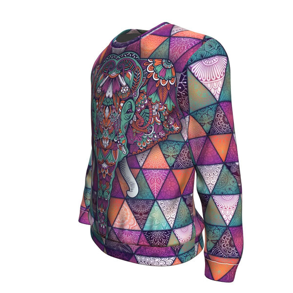 Mandala Elephant AOP Sweatshirt  Tatto Design - Christmas/Halloween Gift